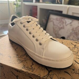 Karl Lagerfeld Men's Off-White Sneakers (NEW)